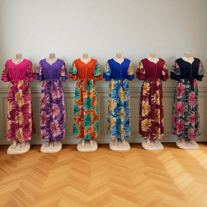 ชุดเดรสแฟชั่นฤดูร้อนปี 2026 สำหรับ<span class=keywords><strong>ผู้หญิง</strong></span> ดีไซน์หรูหราและลำลอง ลายพิมพ์ คอเหลี่ยม แขนสั้น ขายส่ง - Product Image 6