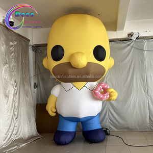 Enfants aire de jeux décoration gonflable mascotte gonflable dessin animé Charater avec beignet - Product Image 3