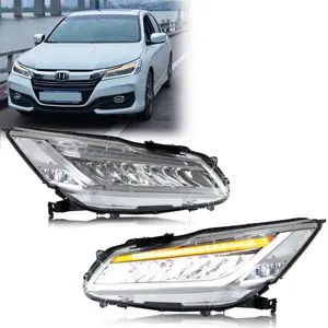 Auto Part LED Lamp Headlights For Honda Accord 2016 2017 9th Gen Dynamic Turn Signal Touring Assembly High Beam DRL