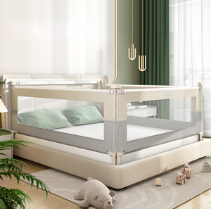 Barrière <span class=keywords><strong>de</strong></span> sécurité réglable pour <span class=keywords><strong>lit</strong></span> bébé, directement <span class=keywords><strong>de</strong></span> l'usine OEM, en tissu Oxford, barrière anti-chute en métal pour tout-petits, certifiée CE, installation facile - Product Image 6