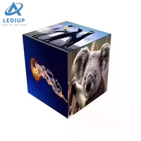 LEDIUP alta definición LED multi cara cubo LED publicidad caja de luz pantalla tienda señalización pantalla