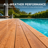 Planches de bois d'extérieur en Merbau anti-corrosion, parquet massif, clôture de jardin