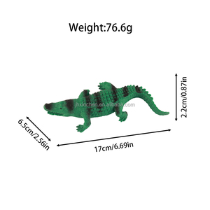 Venta al por mayor descompresión Squeeze Wildworld Animal Stretch Toys figura suave <span class=keywords><strong>cocodrilo</strong></span> lleno de arena para niños - Product Image 6