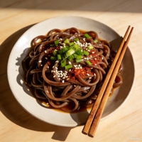 Nouilles Udon Cuites Saines à Faible Teneur en Sodium, Non Frites, à Base de Blé Dur et de Sarrasin, Sous Marque Blanche, en Sachet, Personnalisables