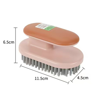 स्क्रब ब्रश घरेलू कपड़े के जूते की सफाई गैर-पर्ची डिजाइन के साथ ब्रश गुणवत्ता टिकाऊ सफाई ब्रश - Product Image 6