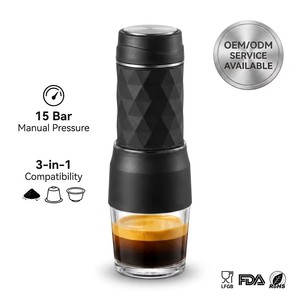 Cafetera Espresso Portátil Mini, Compatible con Cápsulas NS DG y Café Molido, para Playa, Camping, Viajes y Uso al Aire Libre - Product Image 2