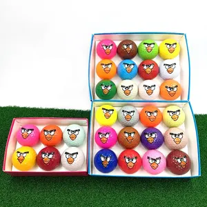 Doppels chicht Farbe Golf 30 Farbe Vogel Cartoon Ball Box Spiel ball