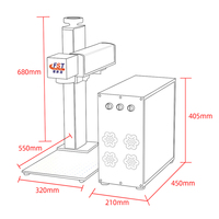 Machine de découpe laser à fibre CNC 100W, machine de découpe CNC, 50W 30W pour les petites entreprises, machine de découpe laser à fibre métallique