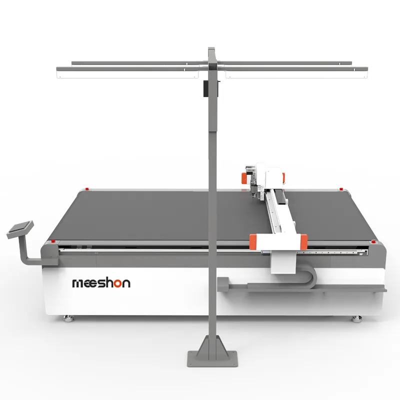 Meeshon Tapetes Tapetes toalhas de mesa tecidos sofá couro PU máquina de corte com punção redondo CCD posicionamento tapete impresso