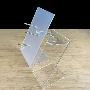 Pengering rambut transparan akrilik rak tampilan pameran Supermarket rak promosi produk dibuat plastik penggunaan penyimpanan kaca fleksibel - Product Image 2