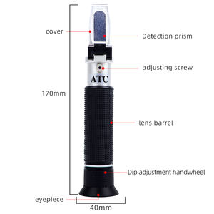 Handheld klinische <span class=keywords><strong>refractometer</strong></span> 1.000-1.060 RI voor het meten van de specifieke zwaartekracht van dierlijk serumproteïne, katten-/hondenurine, gemaakt op het vasteland - Product Image 5