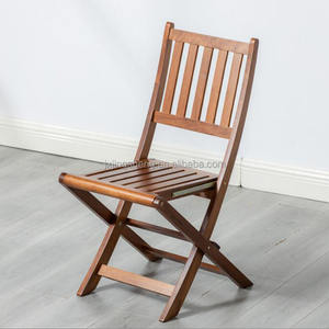 Solid Wood Garden <strong>Folding</strong> <strong>Chair</strong> Natural - Product Image 2