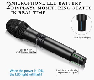GAW-G25 True Diversity Microphone sans fil de niveau de performance petit et moyen Microphone UHF portable scène, discours, église - Product Image 4