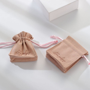 Custom Microfiber Double Wire Drawstring Bundle Pocket for Jewelry Storage-Necklace Earring Storage Pouch <b>Thick</b> Side <b>Ring</b> Gift - Product Image 5