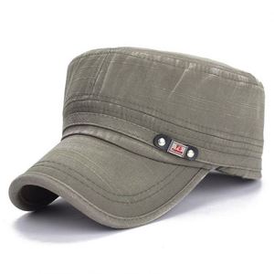 Wholesale Korean Fashion Men Captain <b>Hat</b> Plain New Sun Visor Old Wash Flat Captain <b>Hats</b> - Product Image 2
