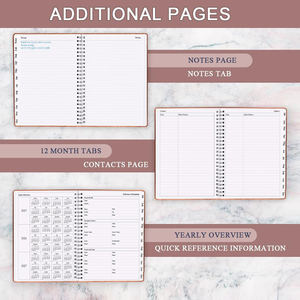 Vintage <b>Spiral</b> Bound A5 <b>Notebook</b> with Thickened Kraft Paper Customizable with Gold Foil Logo Printed Design Eco-Friendly - Product Image 5