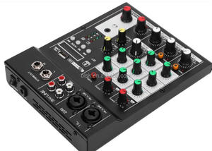 Clavax CLMC-8310 Portátil 4-Channel <span class=keywords><strong>Mixer</strong></span> de áudio analógico <span class=keywords><strong>Built</strong></span>-in Reverb Efeitos 3-Band EQ DC 5-12V Fonte de alimentação Mistura plástica - Product Image 6