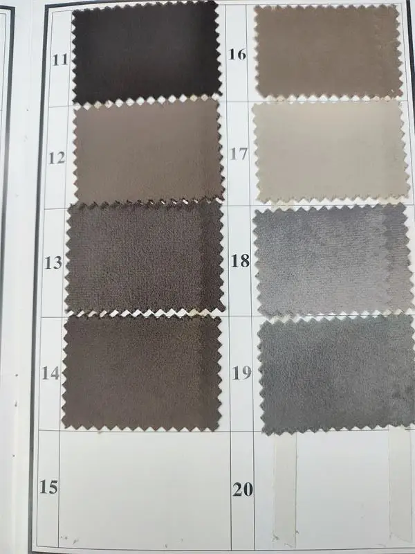 Plain Holland Velvet Colour Card(Matte Feel)