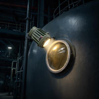 Projecteur antidéflagrant IP66 pour inspection de réservoirs, éclairage industriel pour l'inspection de cuves et de navires