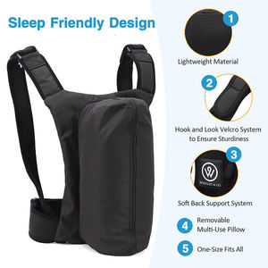 Aide à l'oreiller d'apnée du sommeil et dispositif de soulagement du ronflement Position de sommeil latérale Thérapie positionnelle anti-ronflement Sac à dos pour le sommeil latéral - Product Image 2