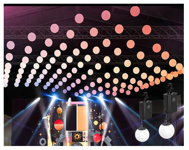 Dmx управляющие кинетические шаровые светодиодные сценические огни кинетический шаровой подъемник для сценических мероприятий