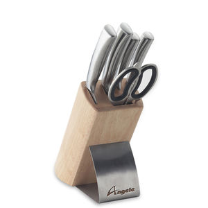 Couteau de chef fabriqué en gros porte-bloc en bois d'acacia support d'aimants bande de rangement de cuisine couverts grand organisateur - Product Image 1