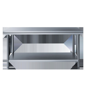 Plan de travail en acier inoxydable 1,2 m, plan de travail propre autoportant pour cuisine, hôtel, restaurant - Product Image 2