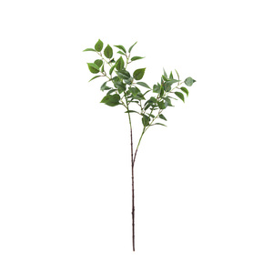 Tizen, venta al por mayor, hoja de rama larga Artificial, planta verde, hoja Artificial para la decoración del hogar y del Hotel - Product Image 1