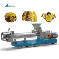 Machine fabrication automatique de flocons de maïs, soudeuse pour faire des flocons de céréales et de maïs, Double vis