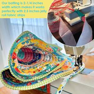 5.7cm * 30m ago punzonato cotone taglio cotone tessuto Non tessuto di cotone lanugine portafoglio tappeto gelatina - Product Image 4