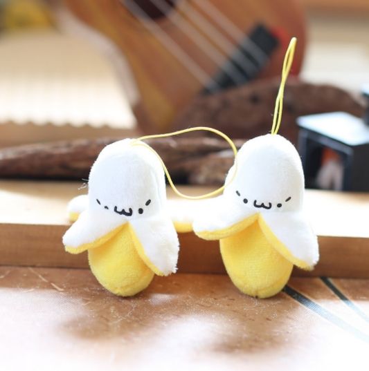 toy Cute Little Banana Hanging Plush Toy Doll|