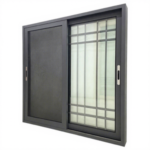 이중 강화 반사 유리 알루미늄 슬라이딩 창문 모던 알루미늄 창문 유리 슬라이딩 창문 모기장 포함 - Product Image 1