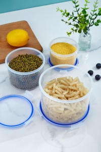 Trung Quốc-thực hiện lò vi ba kín thực phẩm lưu trữ <span class=keywords><strong>container</strong></span> PP nhựa Nhà Bếp Đựng thức ăn tổ chức cho ngũ cốc lưu trữ Jar - Product Image 4