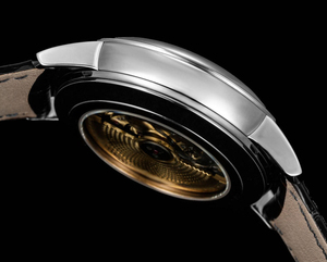 Montre mécanique pour homme de luxe haut de gamme, best-seller, boîtier en acier inoxydable, bracelet en cuir véritable noir, montre de business - Product Image 5