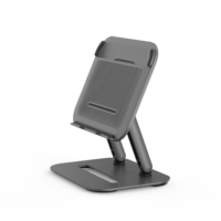 Support pour ordinateur portable, 2 pièces, ventilateur de refroidissement à 3 vitesses, dissipation de la chaleur, conception de stockage pliable, avec angle réglable