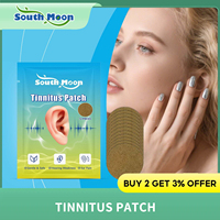 SOUTH MOON Patchs anti-acouphènes en plastique pour maux de tête, douleurs auriculaires, perte auditive, bourdonnements d'oreilles, portables, 12 pièces