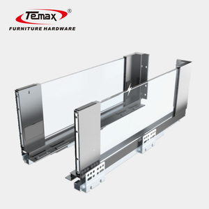 Temax BT301G <strong>Cabinet</strong> <strong>Soft</strong> <strong>Close</strong> <strong>Drawer</strong> <strong>Slide</strong> With LED High Glass Side Panel - Product Image 4