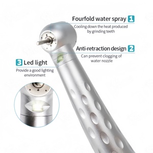 <span class=keywords><strong>Jet</strong></span> <span class=keywords><strong>d</strong></span>'<span class=keywords><strong>eau</strong></span> à 4 points avec lumière LED, pièce à main <span class=keywords><strong>dentaire</strong></span> haute vitesse, turbine à bouton-poussoir, adapté à l'utilisation <span class=keywords><strong>dentaire</strong></span>. - Product Image 2