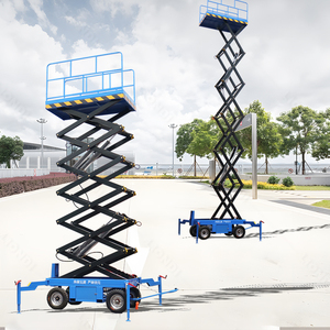 Plateforme élévatrice mobile électrique à ciseaux de 6 à 24 m avec <span class=keywords><strong>manivelle</strong></span> manuelle et supports pour le levage de marchandises, à vendre - Product Image 4