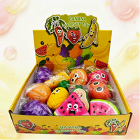 Schattig Cartoon Gemengd Fruit Squishy Zacht PU Langzaam Terugverende Kneedbaar Fruit Knijp Speelgoed Cadeau Decompressie Speelgoed Stress Verlichting Promotie Speelgoed