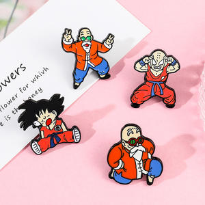 Classique japonais Anime <span class=keywords><strong>Dragon</strong></span> <span class=keywords><strong>Ball</strong></span> mignon dessin animé métal émail épinglettes conceptions personnalisées épingles de sûreté pour <span class=keywords><strong>vêtements</strong></span> - Product Image 4