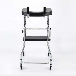 למבוגרים הליכה סיוע בשיתוק ווקר גפיים התחתונים אימון עומד מסגרת עם גלגלים ווקר - Product Image 5