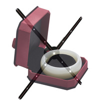 Ventilateur holographique 3D connecté au PC Projecteur Matériel informatique interactif Port multimédia Entrée pour l'éducation Intérieur Live