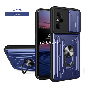 Lichicase đa-bảo vệ 2 trong 1 ví chủ thẻ trường hợp điện thoại cho TCL 50 xe nxtpaper 5G di động Cover quay lại - Product Image 2