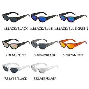 Gafas de Sol Deportivas Plateadas con Logotipo Personalizado, Montura Pequeña, Estilo Punk, para Ciclismo, para Hombre y Mujer - Product Image 6