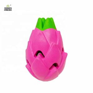 Toplu Chewers için Strabarry domates Pitaya kauçuk köpek oyuncaklar OEM ODM köpek çiğnemek oyuncak büyük sert dayanıklı gıda dağıtıcı oyuncak - Product Image 2
