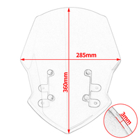 XXUN moto accessoires pare-brise pare-brise déflecteur de vent pour Yamaha MT 07 FZ 07 MT-07 FZ-07 2018 2019 2020