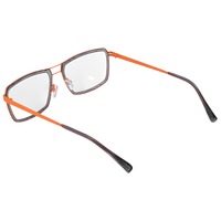 Montura de Gafas Cuadradas de Metal Ultraligeras, Acero Inoxidable, Unisex, Monturas de Moda de Lujo MOOHE MH664 para Uso Diario