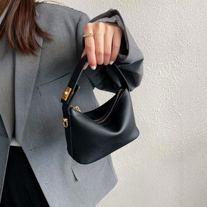 New Women's Summer Cloud <b>Soft</b> <b>Leather</b> Lunch Box Shoulder <b>Bag</b> Minimalist Top Handle Crossbody <b>Bag</b> with Two Straps for Daily Use - Product Image 1