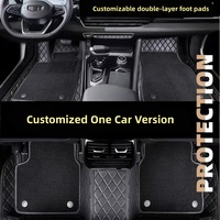 Tapis de sol de voiture 5D personnalisé, imperméable, en cuir antidérapant, adapté à Toyota/Honda